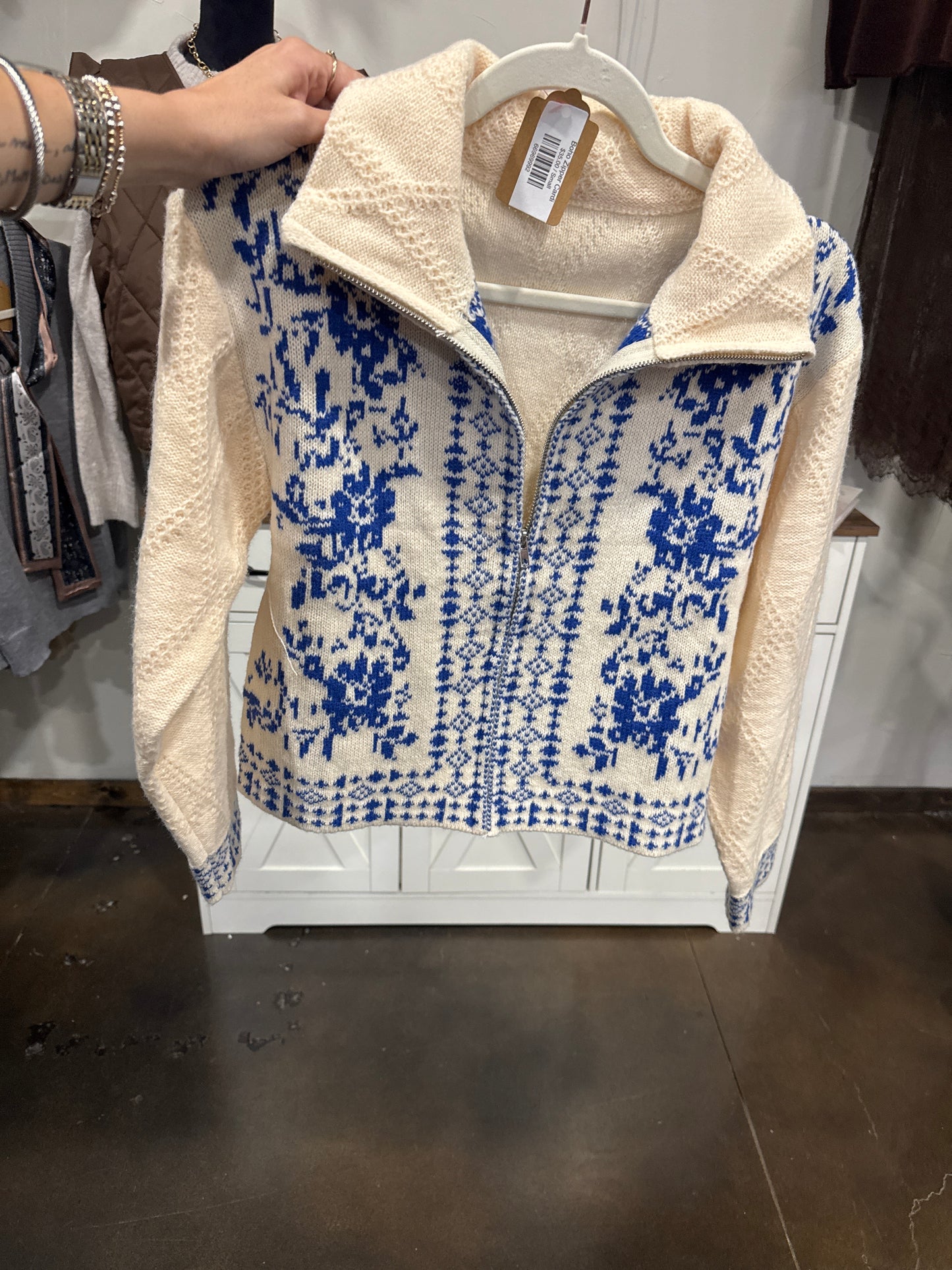 Boho Zipper Cardi