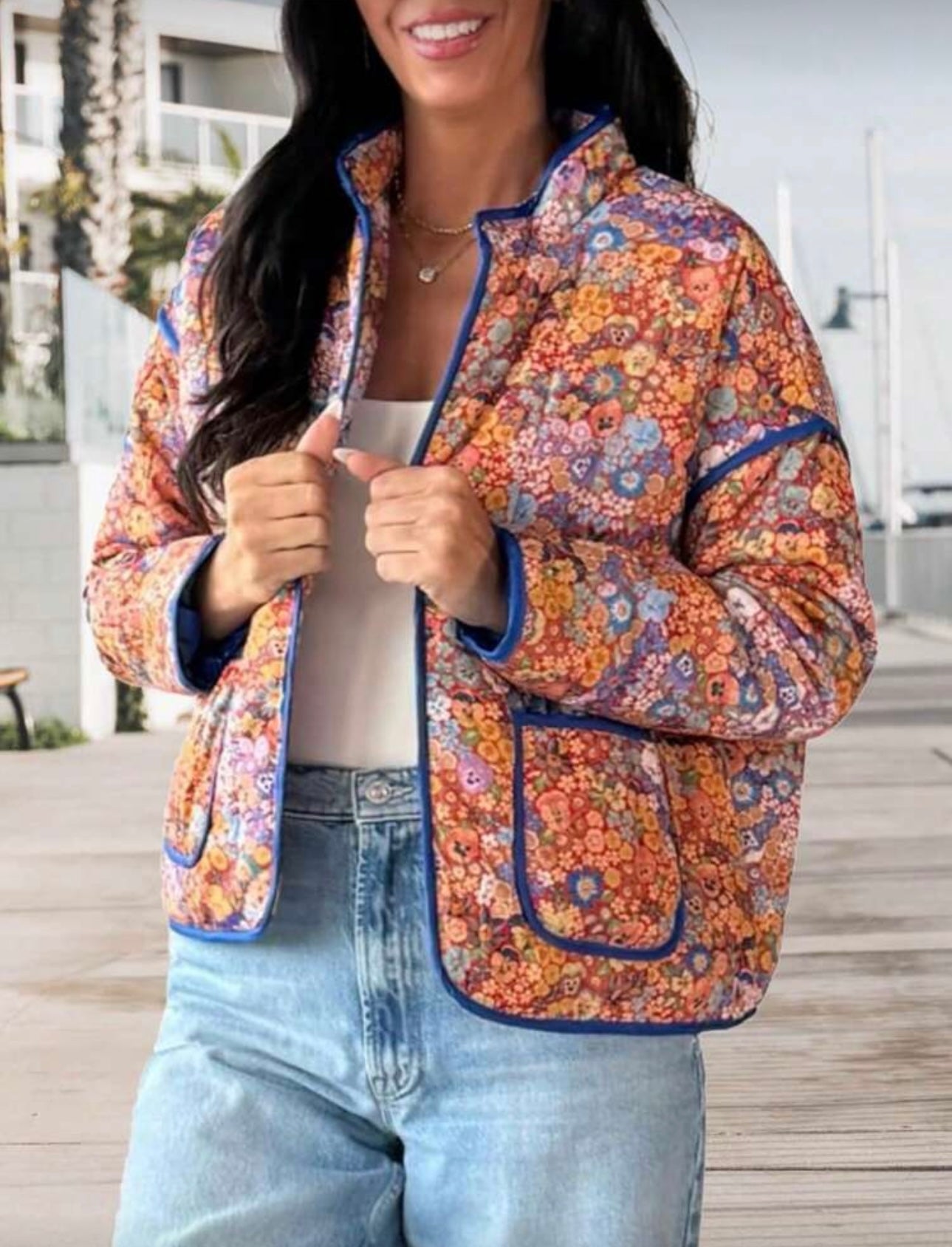 Floral Quilted Jacket