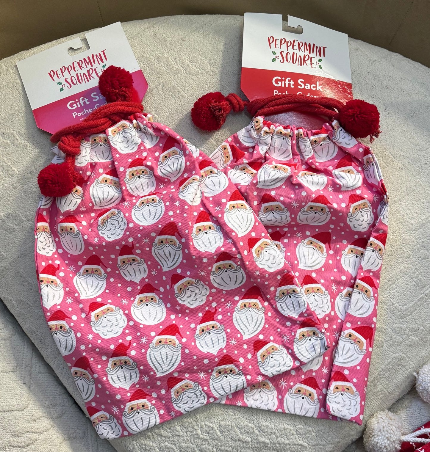 Pink Santa Bag