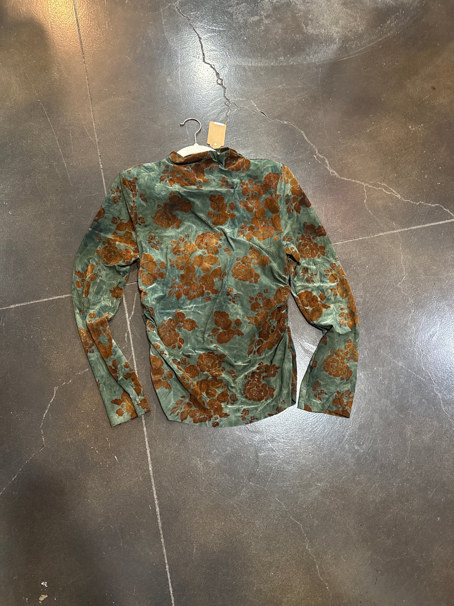 Floral Velvet Top