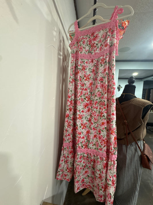 Pink Floral Dress