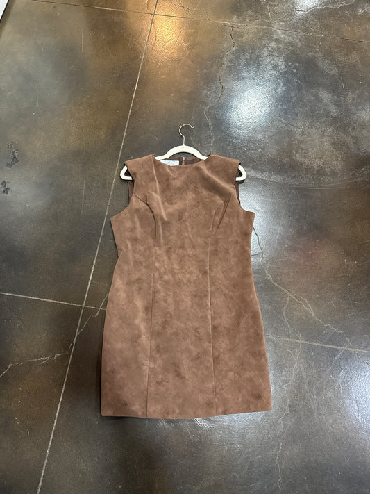 Brown Suede Dress
