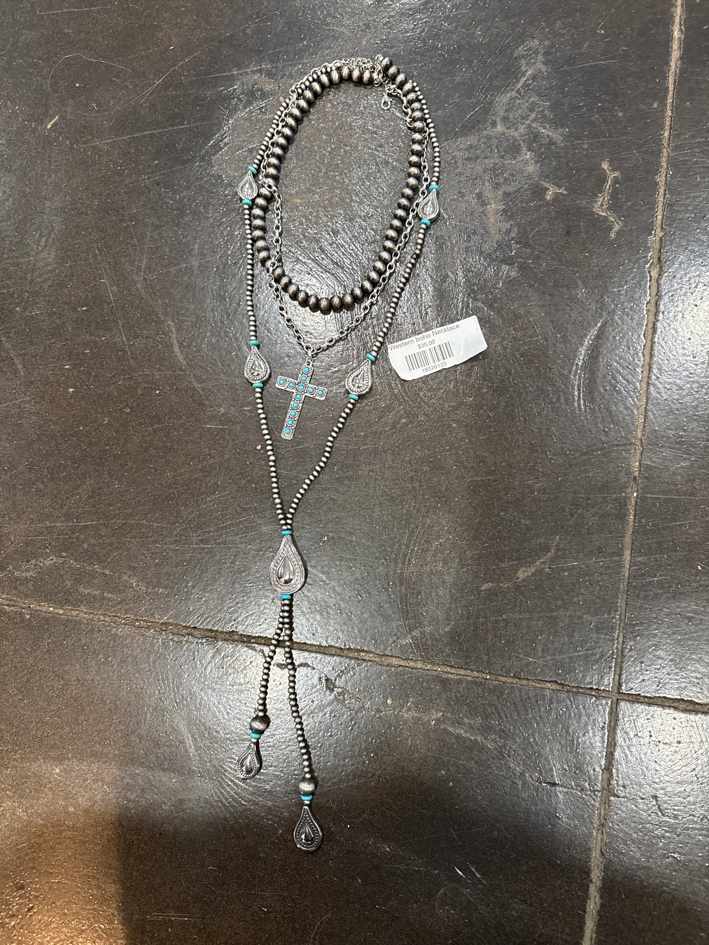 Western boho Necklace set
