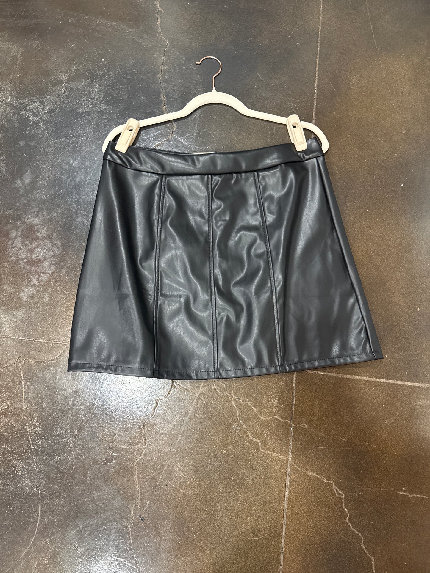 Black Leather Skirt