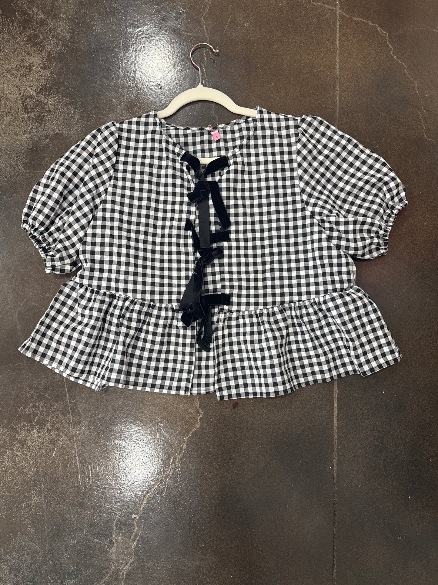 Check Tie Top