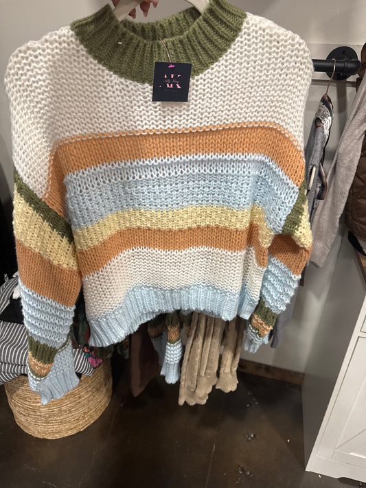 Stripped Pastel Sweater