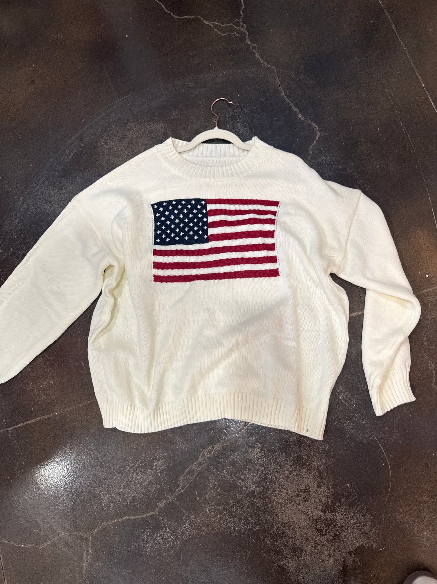 America Flag Sweater