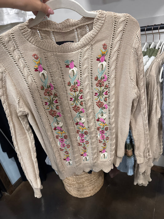 Flower Power Sweater