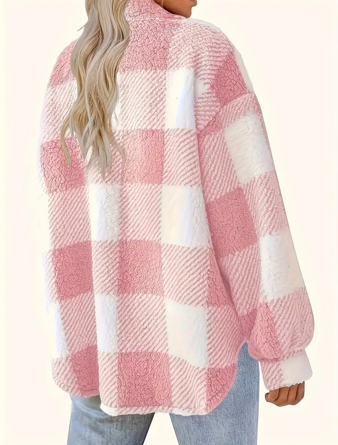 Pink Checkered Fleece
