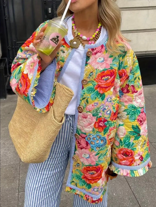 Quilted Flower Jacket