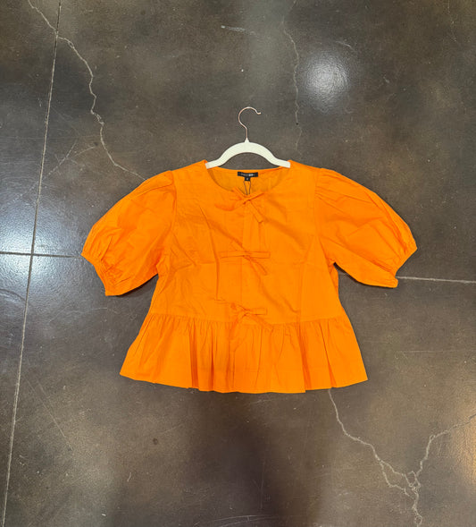 Orange Tie Top