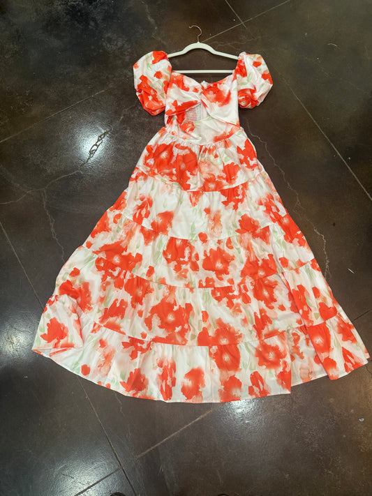 Spring Maxi Dress - Orange
