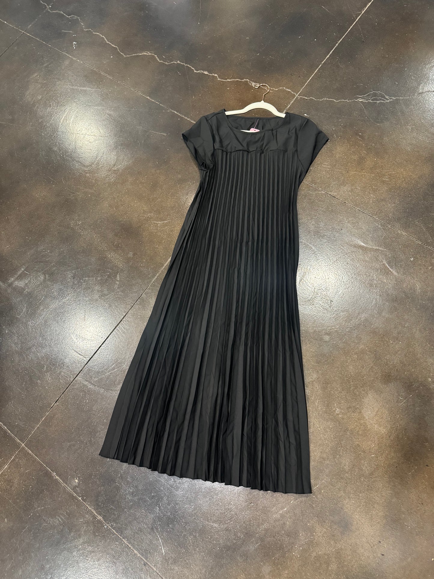 Black pleated Dress