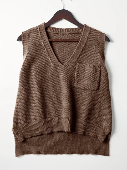 Texas Sweater - Brown Vest